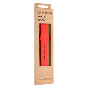 Tactical 498 Silikonový Řemínek pro Apple Watch 1/2/3/4/5/6/7/8/9/SE 42/44/45mm Red