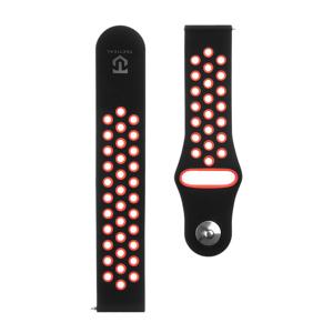 Tactical 701 Double Silicone Band 20mm Black/Red