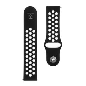 Tactical 712 Double Silicone Band 22mm Black/White