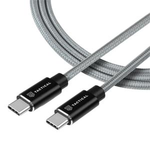 Tactical Fast Rope Kevlar Cable USB-C/USB-C 100W 20V/5A 0.3m Grey