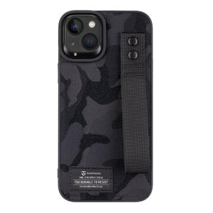 Tactical Camo Troop Drag Strap Cover for Apple iPhone 14 Plus Black