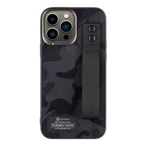 Tactical Camo Troop Drag Strap Cover for Apple iPhone 13 Pro Max Black