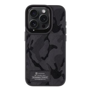 Tactical Camo Troop Cover for Apple iPhone 15 Pro Black