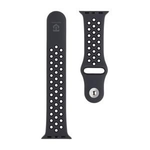 Tactical 839 Double Silicone Band for Apple Watch 1/2/3/4/5/6/7/8/9/SE 38/40/41mm Black