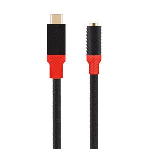 Tactical Pin4Fun Adapter USB-C/Jack 3.5mm 0.1m Black/Red